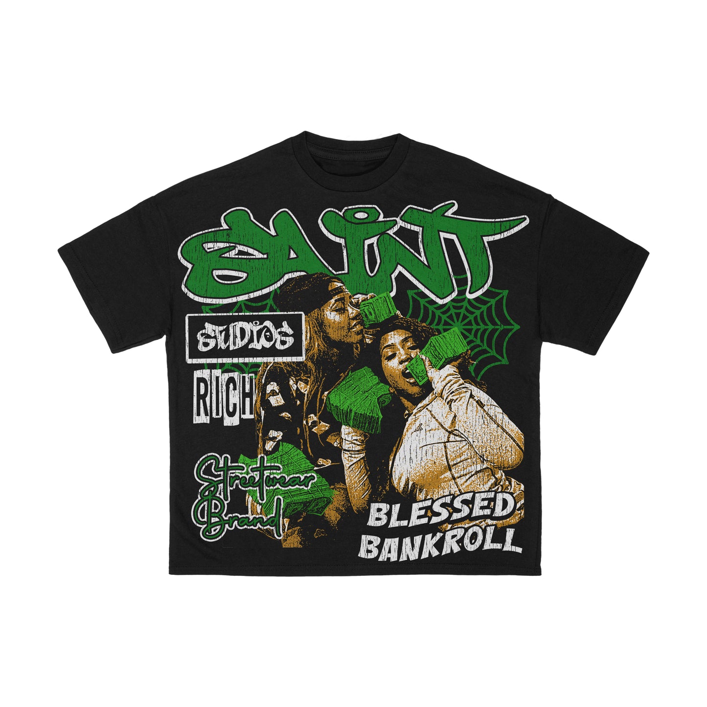 Green Blessed Bankroll Shirt